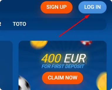 Open the login form